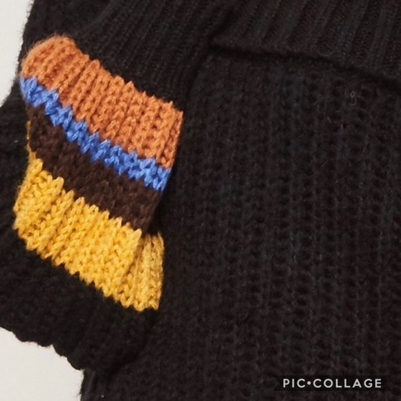 SALE! Stay Warm! Black Off the Shoulders Sweater - Picture 5 of 6